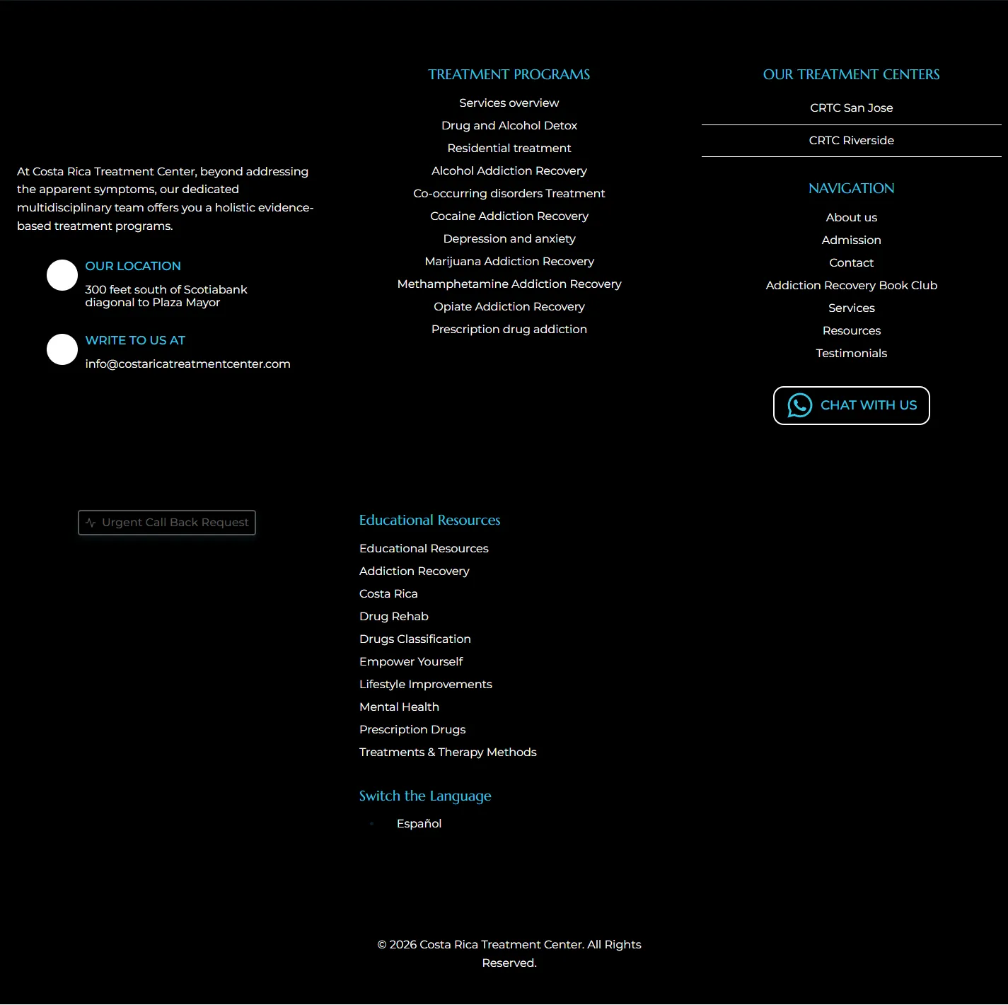 The same programs were split across three overlapping sections.
