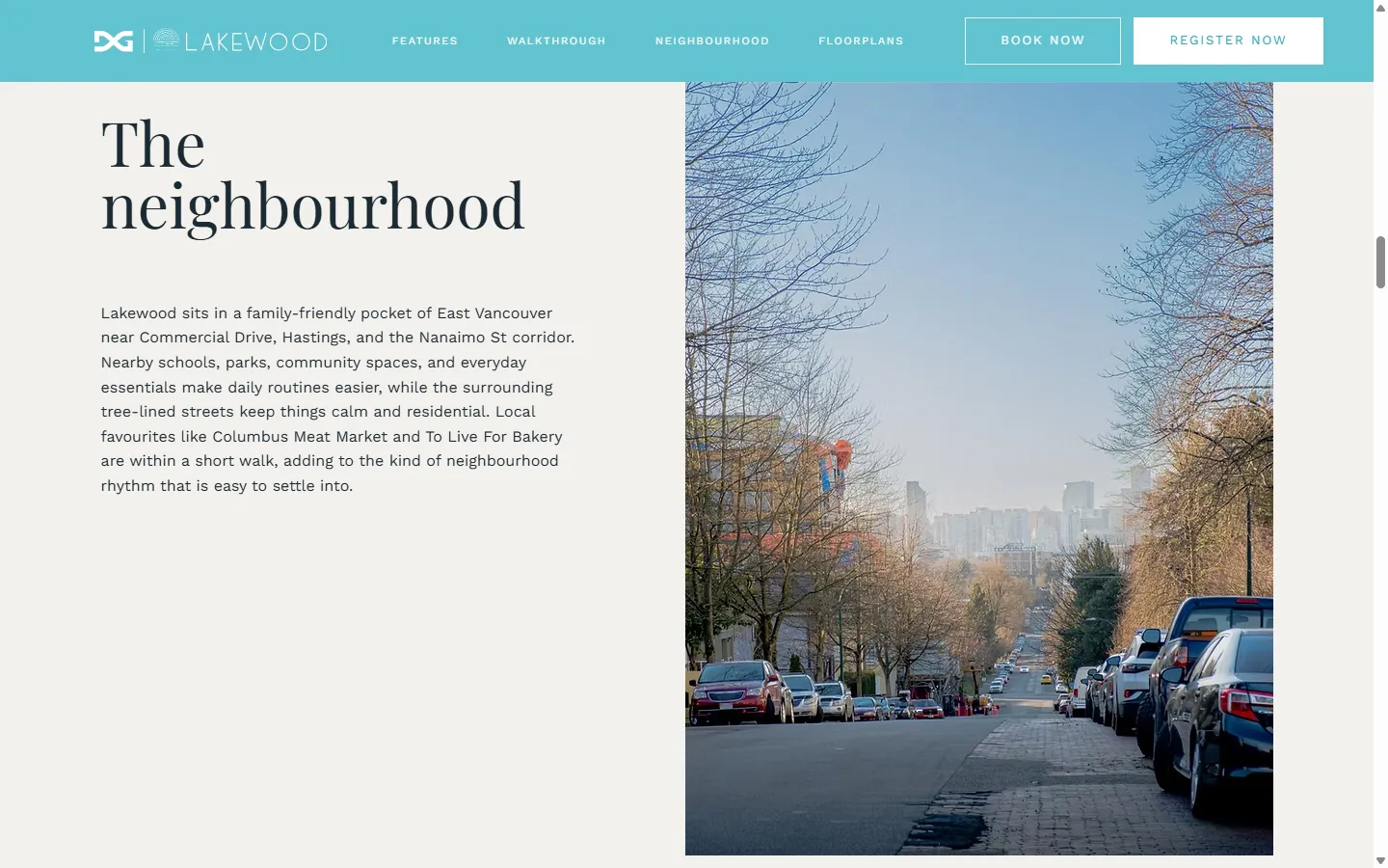 Lakewood's neighbourhood section, running on the same layout as Templeton's.
