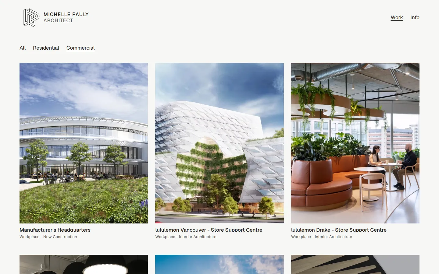The Commercial filter applied to the same grid.