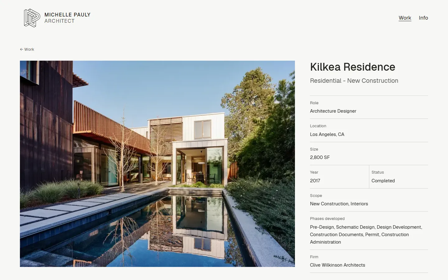 A project page, with the role block beside the lead image.