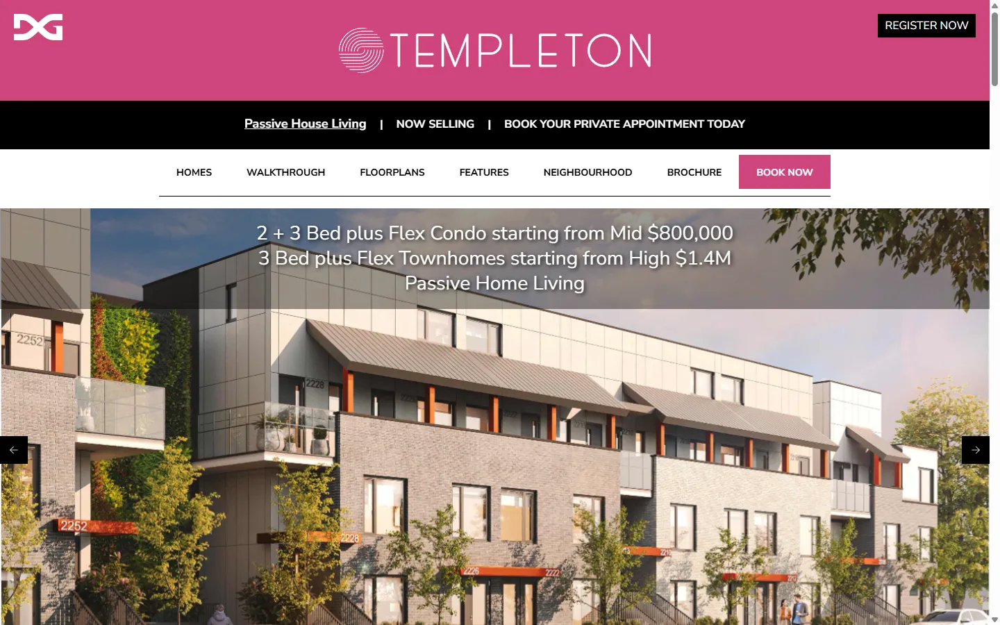 Centered text over the photo and competing buttons buried the offer.